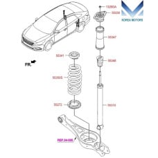 MOBIS REAR SHOCK ABSORBERS FOR HYUNDAI SONATA 2014-17